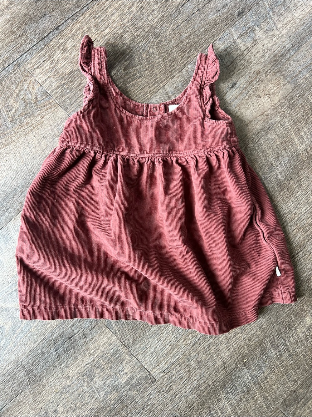 Pehr 100% organic cotton Corduroy Tank Ruffle Dress